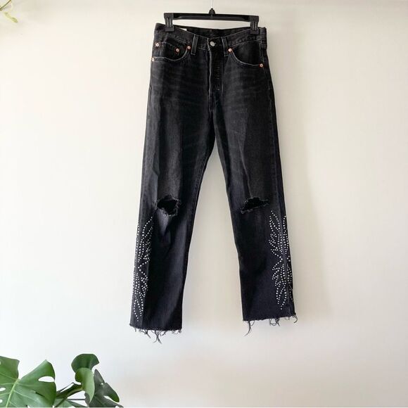 Levi’s 501 Premium Original Cropped Jeans 26x26 - Picture 4 of 8